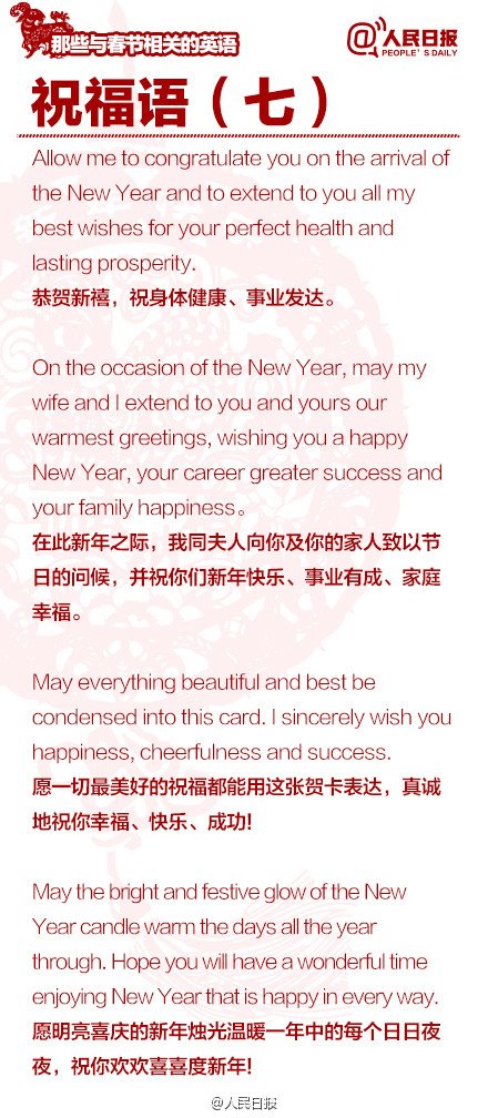 長(zhǎng)知識(shí)！100個(gè)與春節(jié)有關(guān)的英文用語(yǔ)