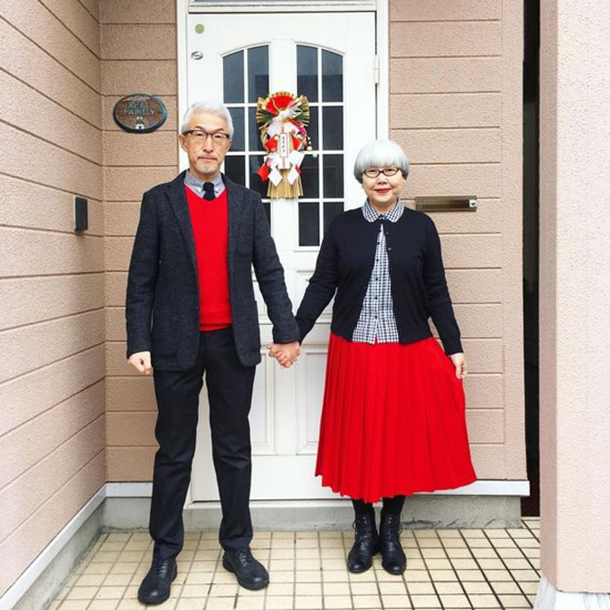 銀發(fā)夫婦打扮神搭配成網紅（組圖）