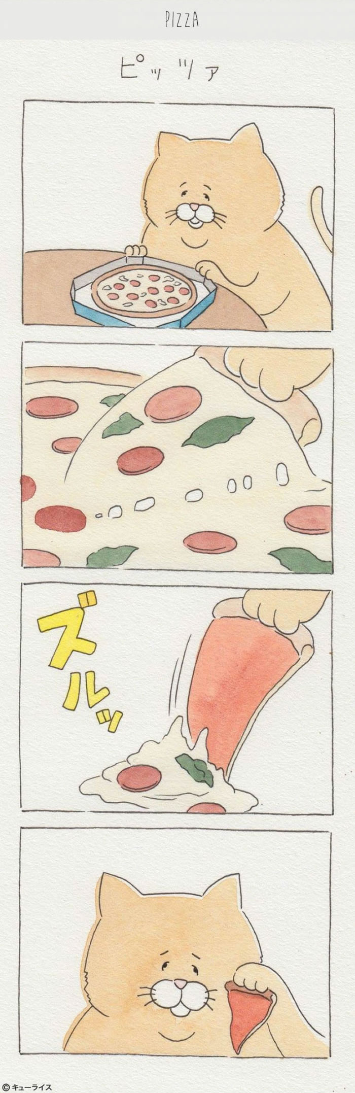 搞笑連環(huán)畫：胖貓吃飯記（組圖）