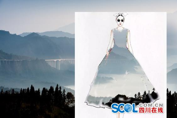 把高速公路做成衣服穿上身 美不美？（組圖）