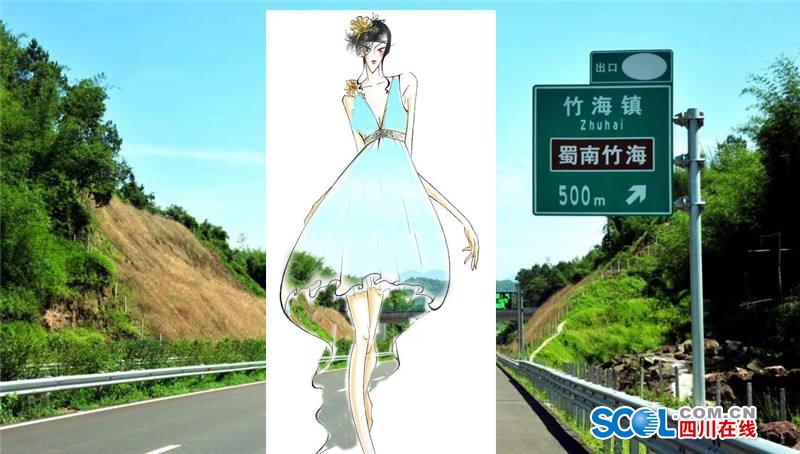 把高速公路做成衣服穿上身 美不美？（組圖）