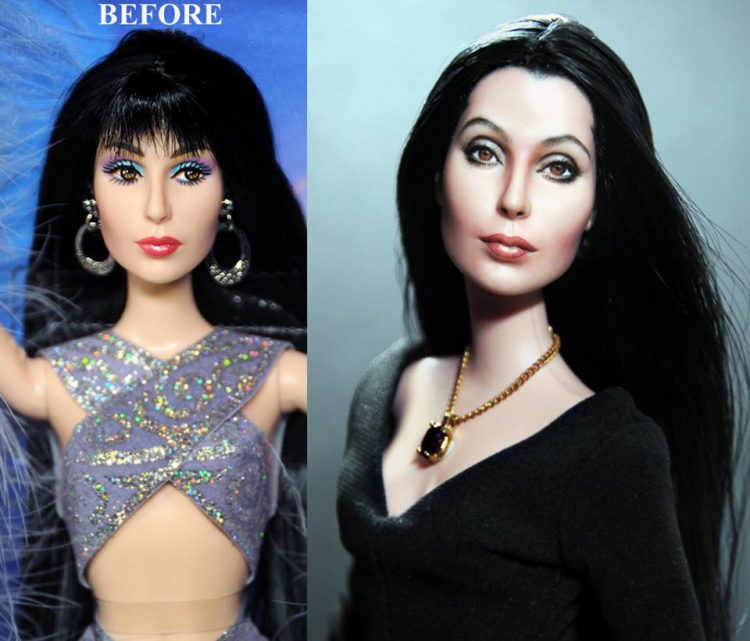 嫌名人玩偶太失真？那只是因?yàn)槟悴粫?huì)化妝（組圖）