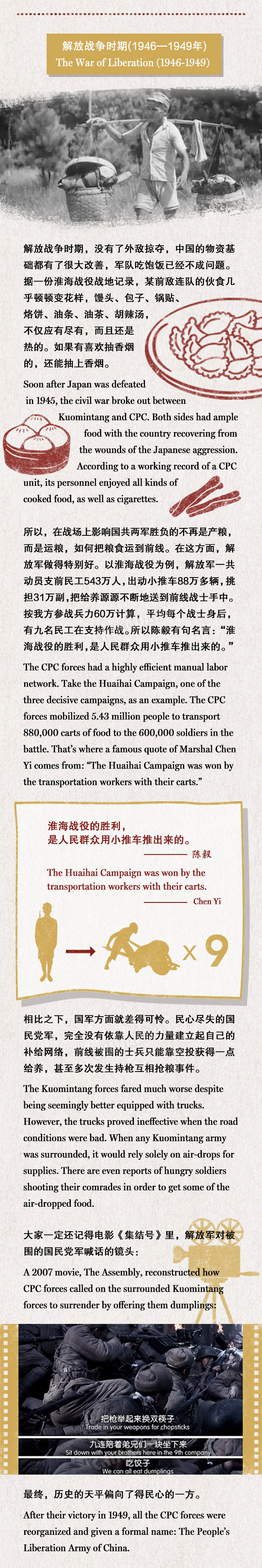 吃得好也是戰(zhàn)斗力！我軍90年來都吃啥？（組圖）