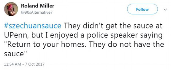 為了爭奪這一小包四川辣醬，美國人民甚至驚動了警察