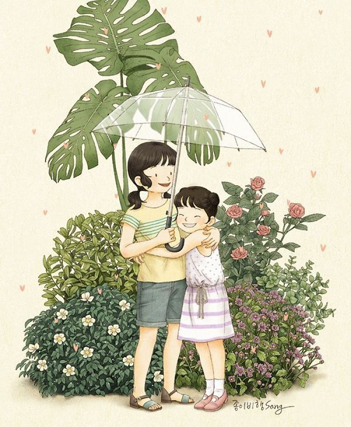 有親姐妹是什么感覺？讓插畫師來告訴你（組圖）
