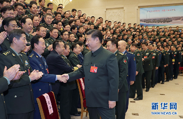 習(xí)近平：為實現(xiàn)黨在新時代的強(qiáng)軍目標(biāo)而奮斗