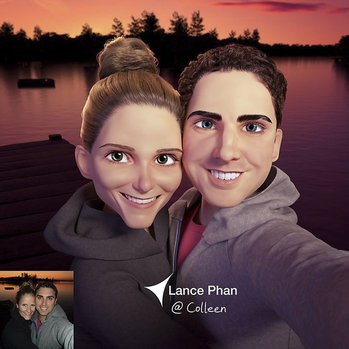 真人肖像變成動畫主角！3D藝術(shù)家實現(xiàn)你的“皮克斯夢”（組圖）