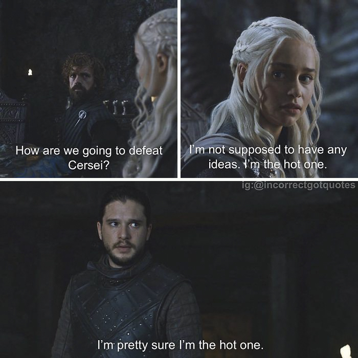 笑崩！《權(quán)力的游戲》惡搞版對白（組圖）