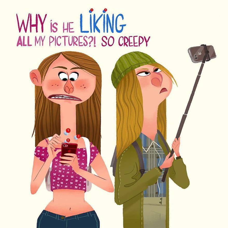 路人口中的真相：藝術(shù)家將道聽途說(shuō)畫成漫畫（組圖）