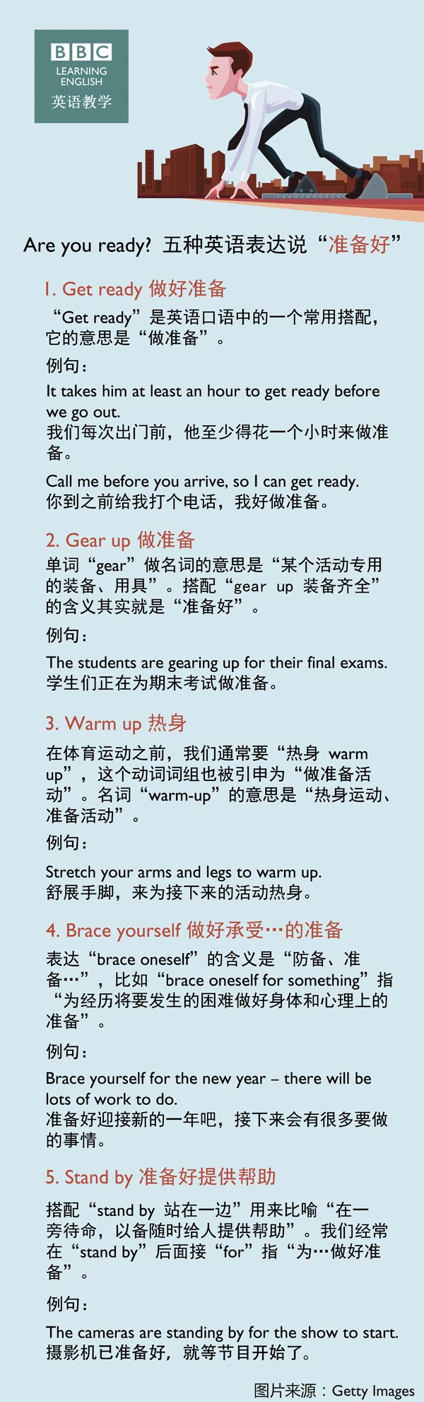Are you ready? 五種英語表達說“準(zhǔn)備好”