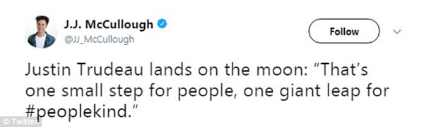 到底用mankind還是peoplekind？ 加拿大總理也開始“咬文嚼字”