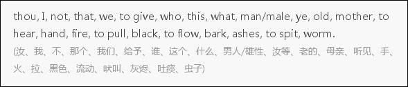 世界上最古老的已知詞語，I,fire, mother等詞已是15000歲高齡