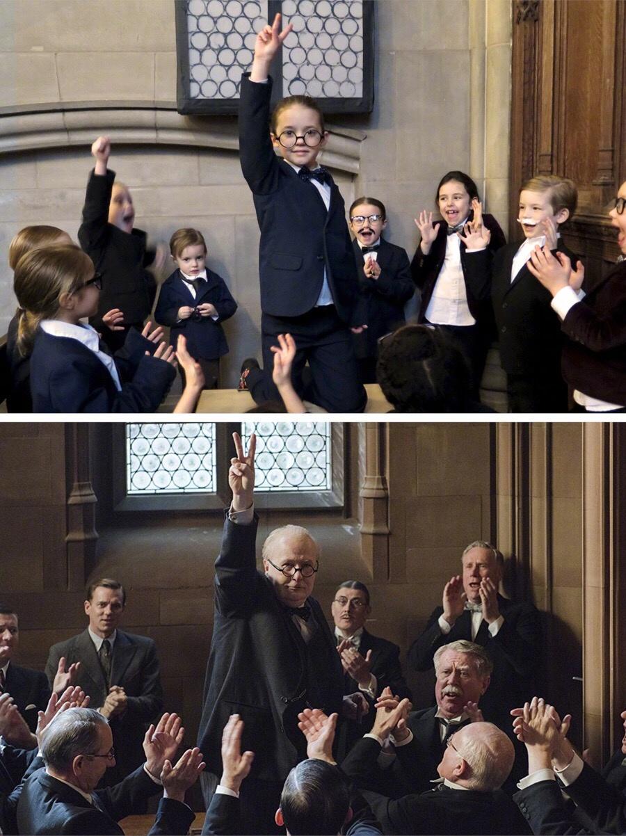 超可愛(ài)！萌娃cos奧斯卡提名影片 惟妙惟肖不失天真（組圖）