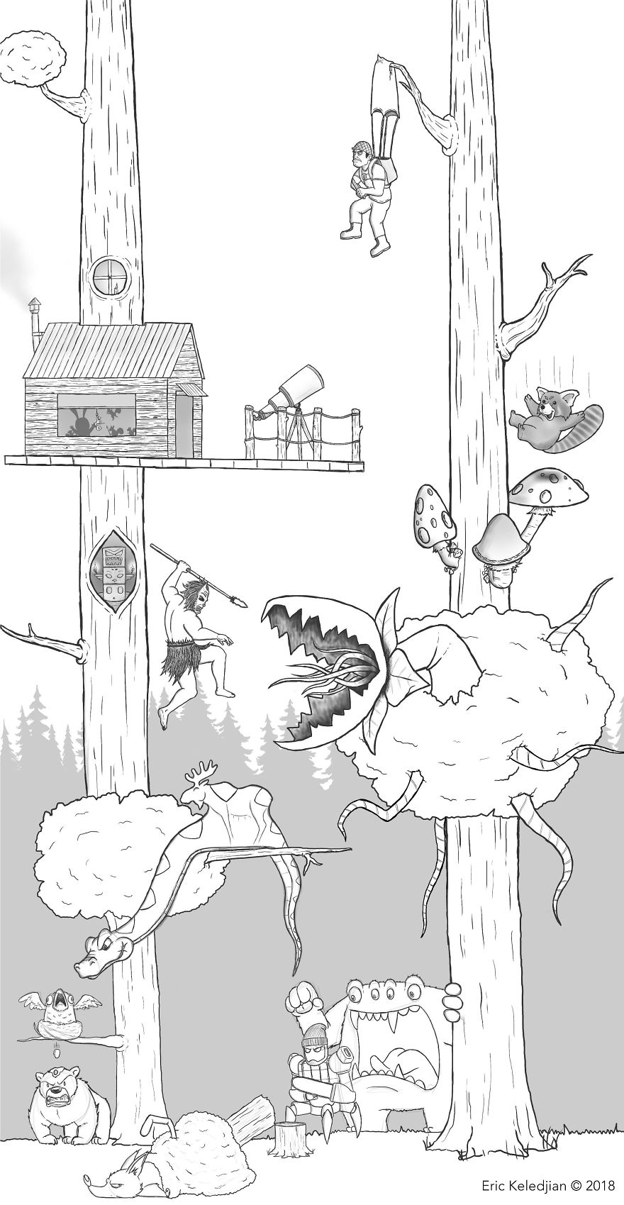 每天往這張畫上加一個人物，19天后……（組圖）