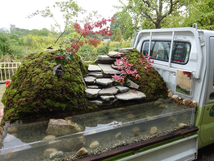 輪子上的風(fēng)景：卡車(chē)上的“后花園” 哪一個(gè)最美？（組圖）