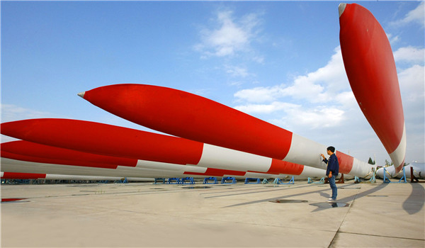 風力機葉片堆場