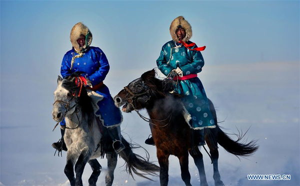 Opening ceremony of horse folk culture kicks off in North China's Inner Mongolia