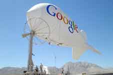Google plans wireless blimps<BR>谷歌擬用飛艇造無線網(wǎng)