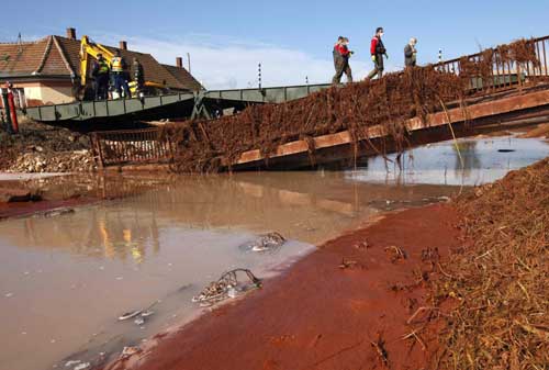 Toxic Hungarian sludge spill reaches River Danube