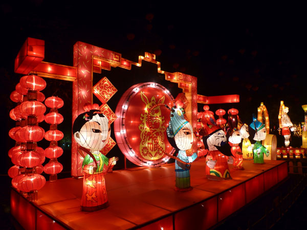 Lantern festival promotes culture in Jinsha Site Museum