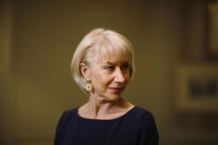Helen Mirren shows up for a portrait in Beverly Hills