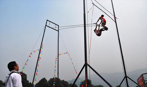 Swinging in the sky