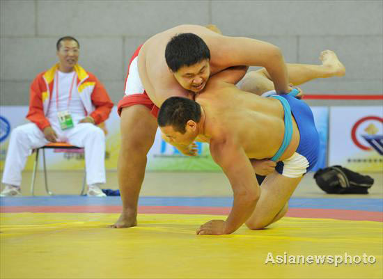 Ethnic style wrestling amazes Chinese Taipei wrestlers Ethnic style wrestling amazes wrestlers from Taiwan