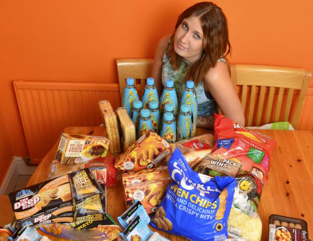 英食物恐懼癥女子吃16年垃圾食品(組圖)