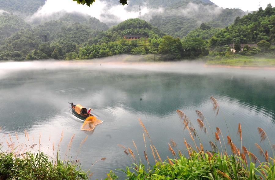 Fog-enveloped Xiaodongjiang