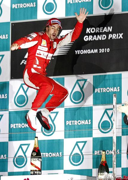F1韓國站：阿隆索奪首冠排名榜首 紅牛車隊?wèi)K遭滑鐵盧
