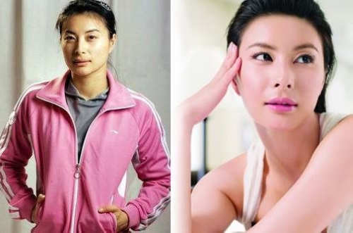 體壇大美女妝前妝后對(duì)比