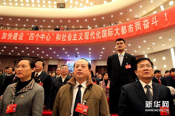 姚明當選上海政協(xié)委員出席會議