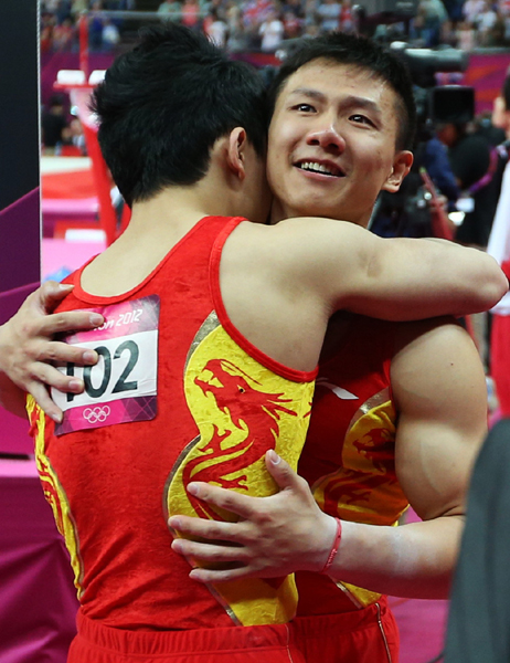 中國隊(duì)奪得倫敦奧運(yùn)體操男團(tuán)冠軍