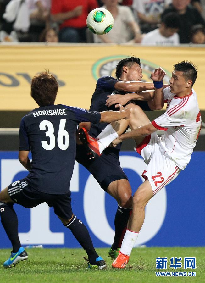 東亞杯：國足連追兩球 3:3戰(zhàn)平日本