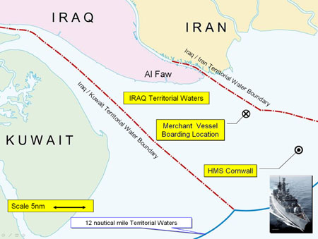 British sailors seen on Iranian television