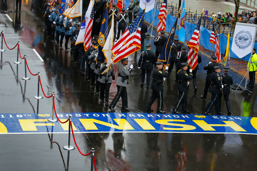Boston shows its heart on bombing anniversary