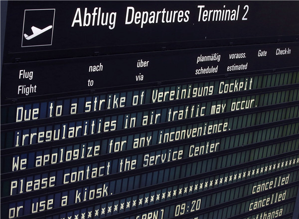 Lufthansa pilots' strike cancels nearly 900 flights