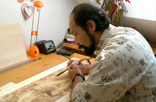Painting with fire