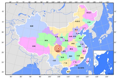 四川德陽市綿竹市發(fā)生5.6級地震 成都震感強(qiáng)烈