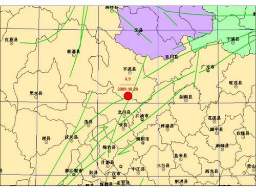 四川北川與平武交界發(fā)生4.9級地震