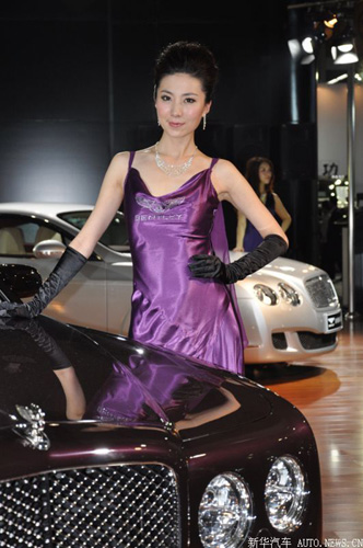 廣州車展上的美女車模