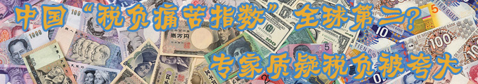 中國(guó)“稅負(fù)痛苦指數(shù)”全球第二？ 專(zhuān)家質(zhì)疑稅負(fù)被夸大